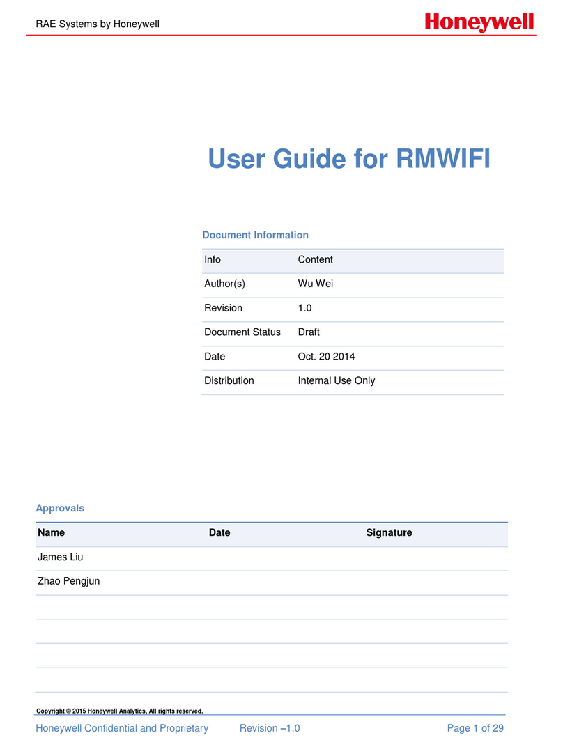 Honeywell RMWIFI-M3 user guide