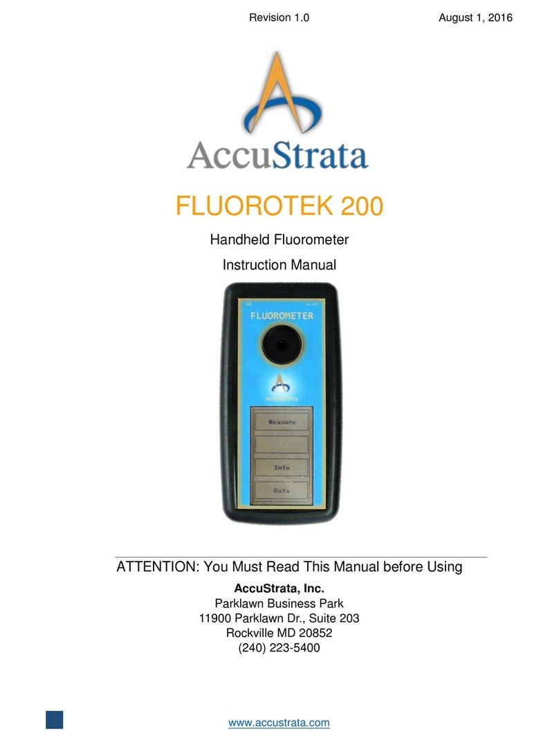AccuStrata FLUOROTEK 200 instruction manual