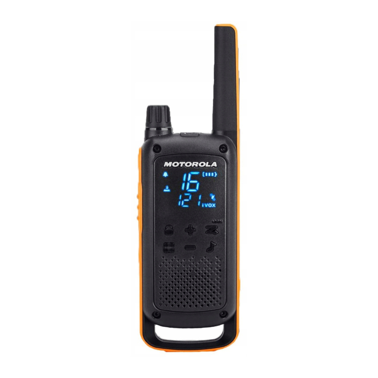 Motorola TALKABOUT T82 User manual