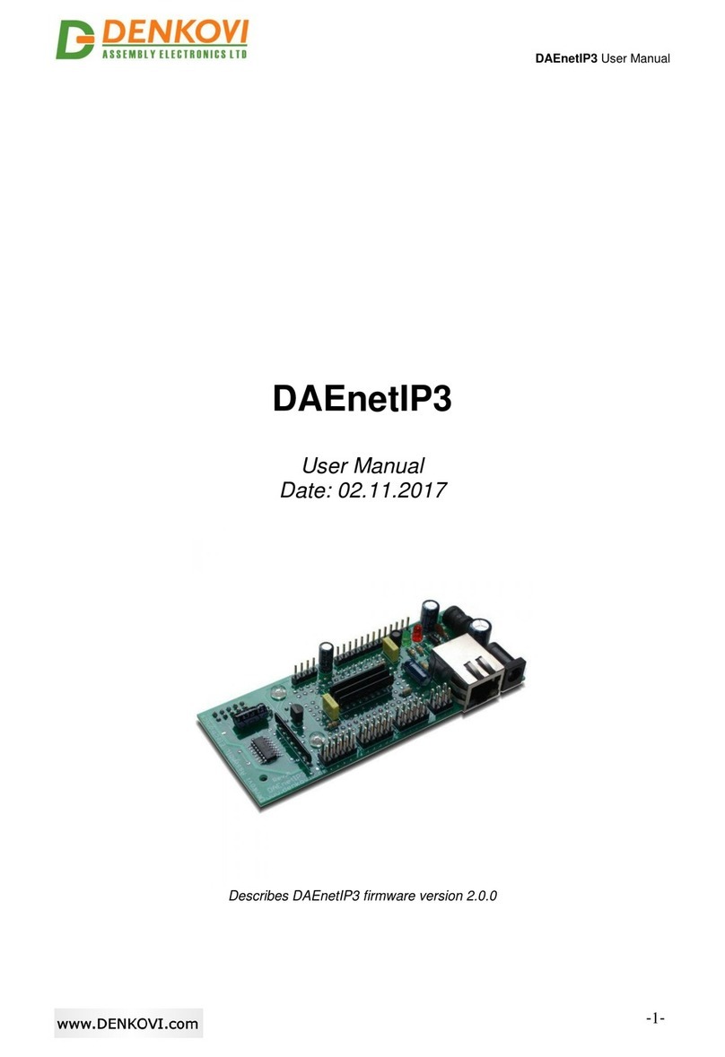 Denkovi DAEnetIP3 User manual