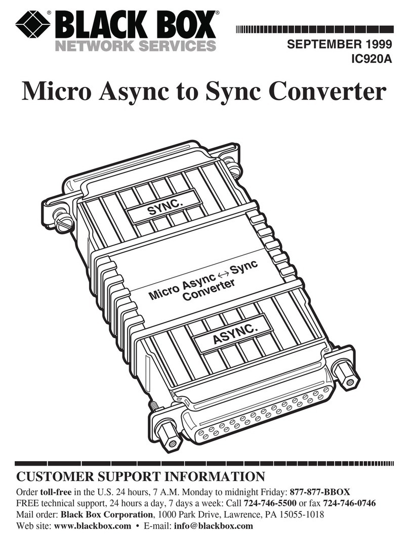 Black Box IC920A User manual