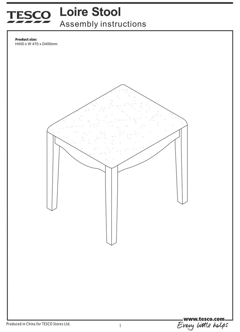 Tesco Loire Stool Assembly instructions