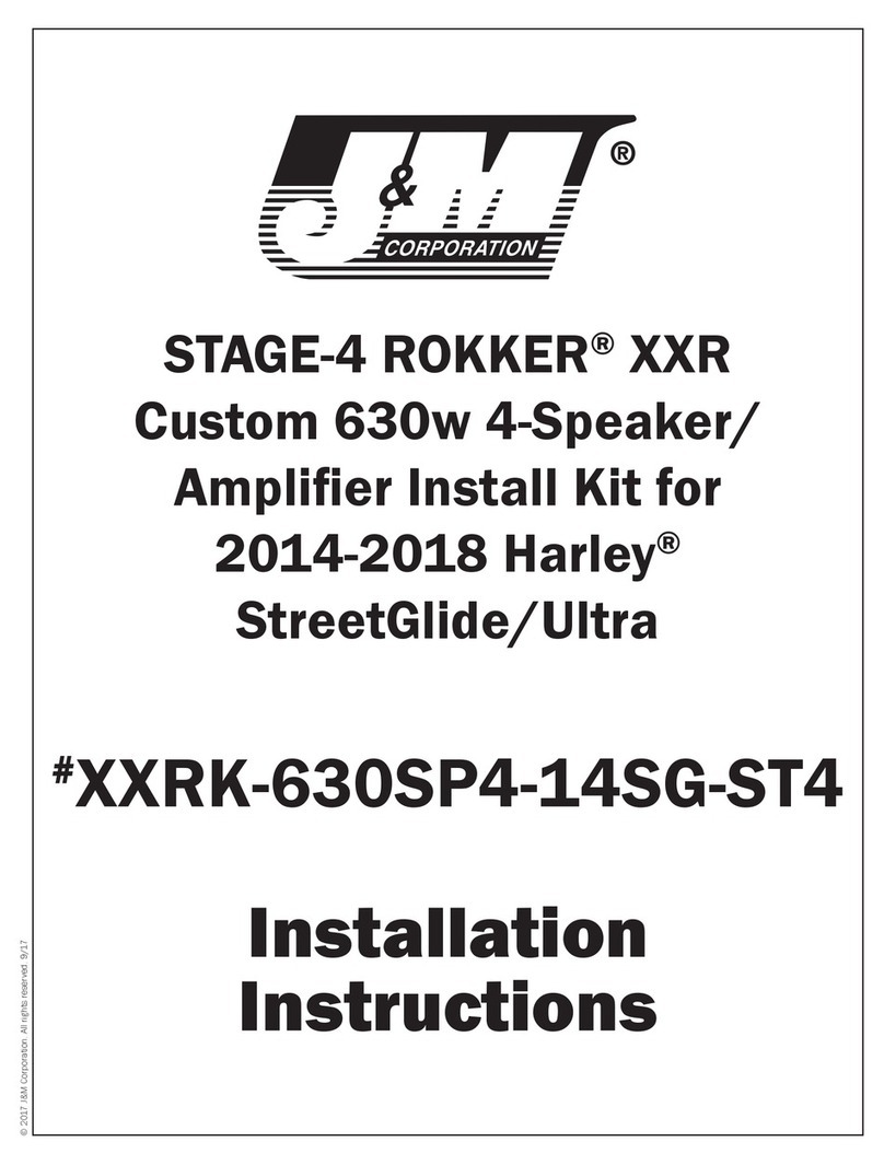 J&M Corporation XXRK-630SP4-14SG-ST4 installation instructions