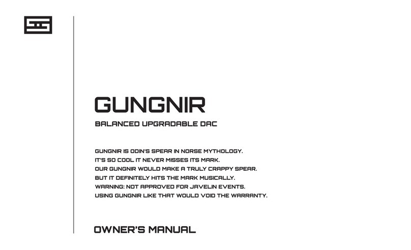 Schiit GUNGNIR owner's manual