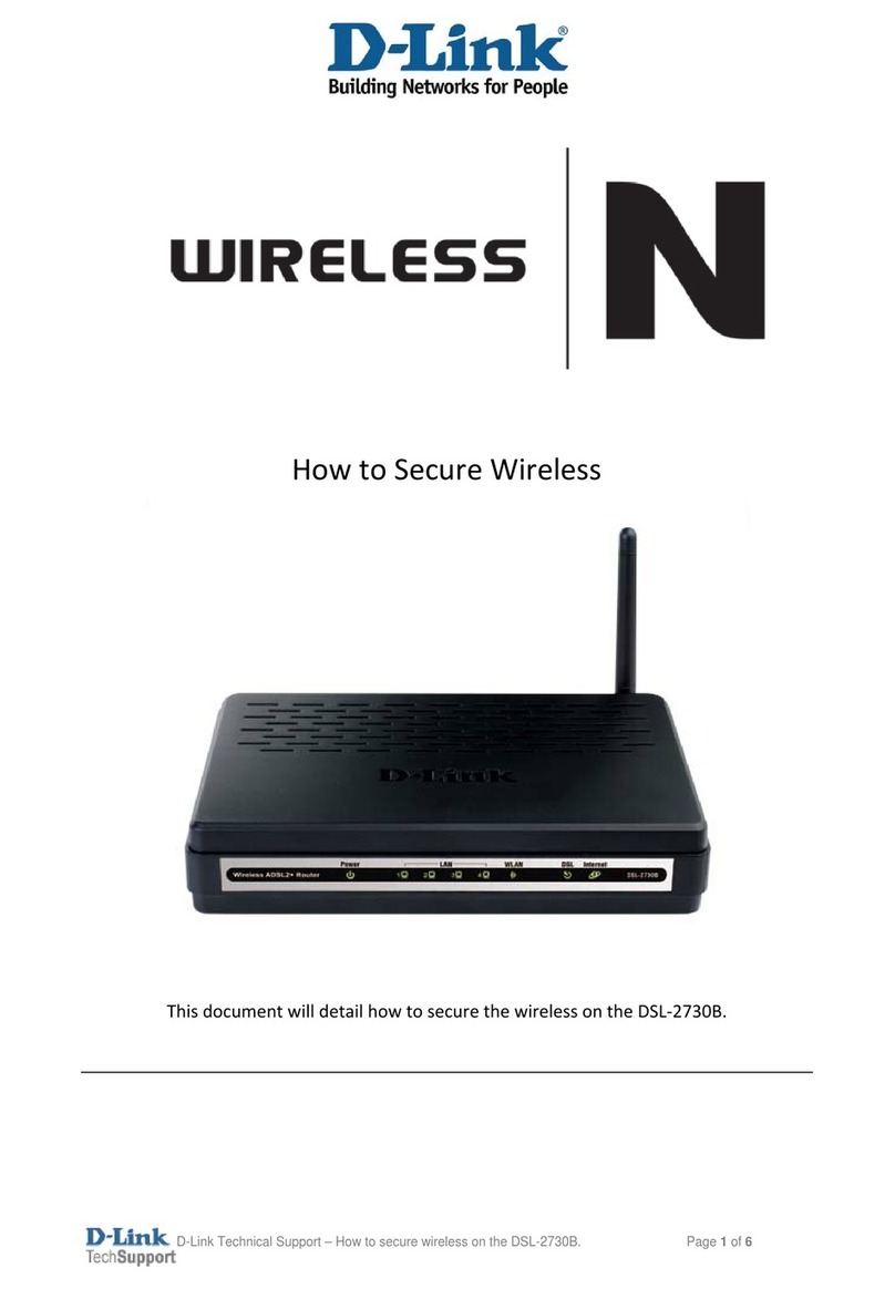 D-Link DSL-2730B Setup guide