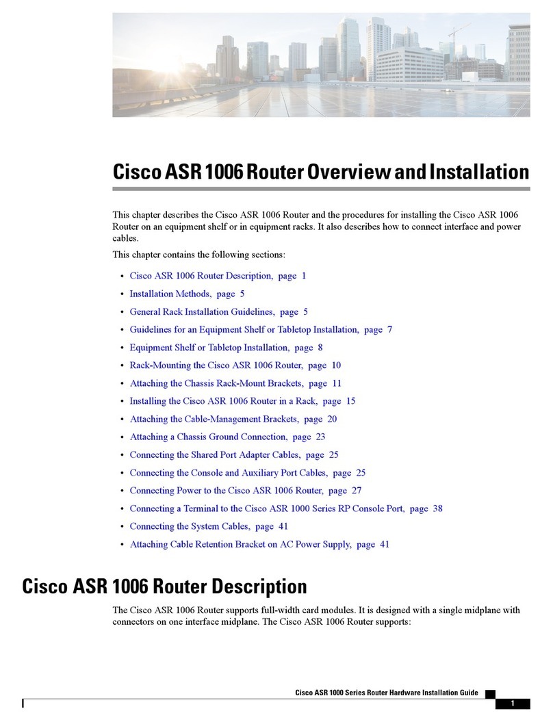 Cisco ASR 1006 User manual Cisco ASR 1006 User manual