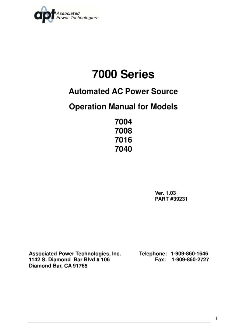 APT 7004 User manual