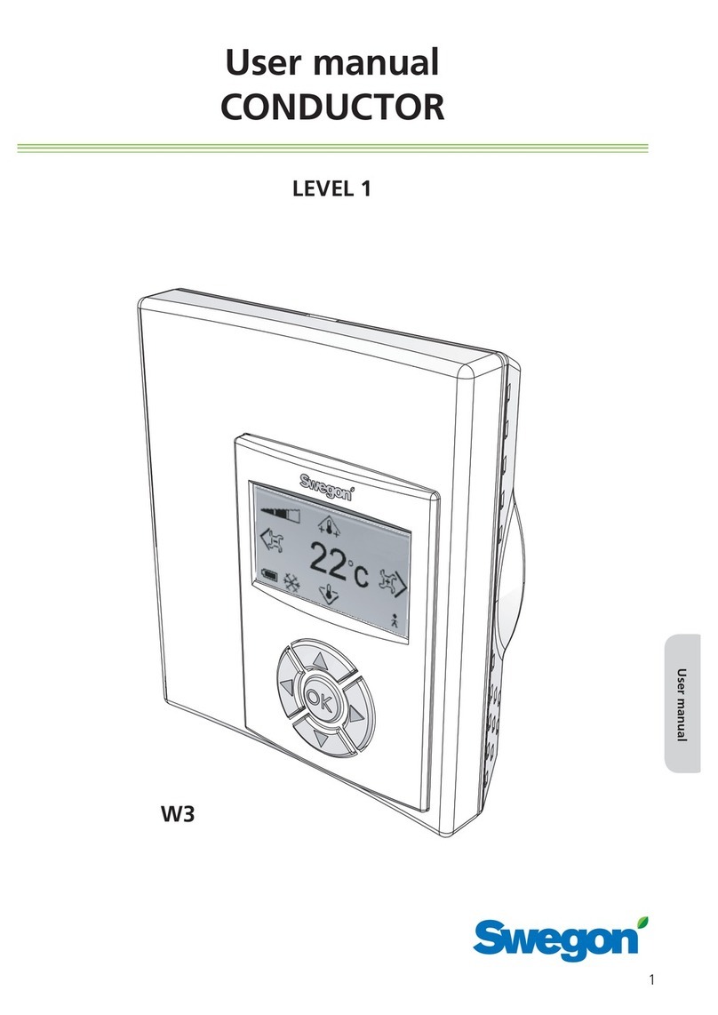 Swegon CASA W3 Smart User manual