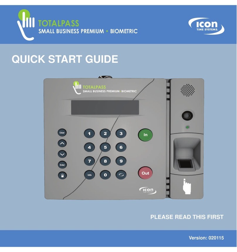 ICON TOTALPASS User manual