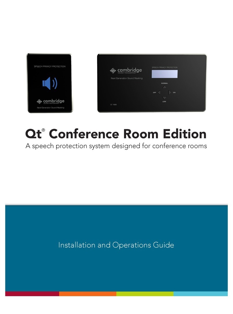 Cambridge Sound Management Qt Emitters Operating instructions
