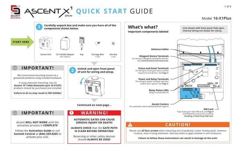 Ascent 16-X1 Plus quick start guide