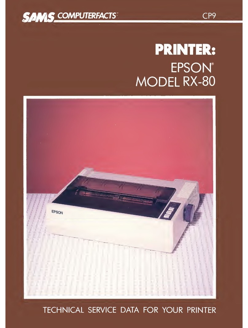 Epson RX-80 - Impact Printer User manual