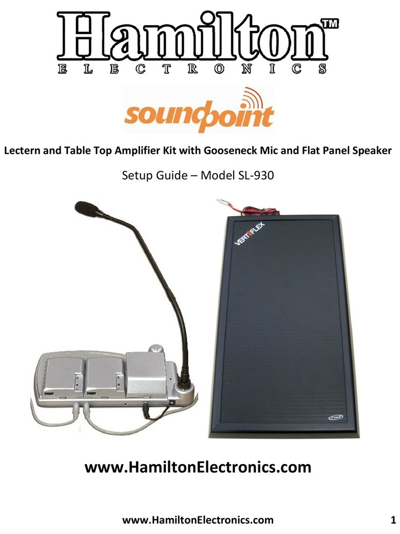 Hamilton Electronics SL-930 Setup guide