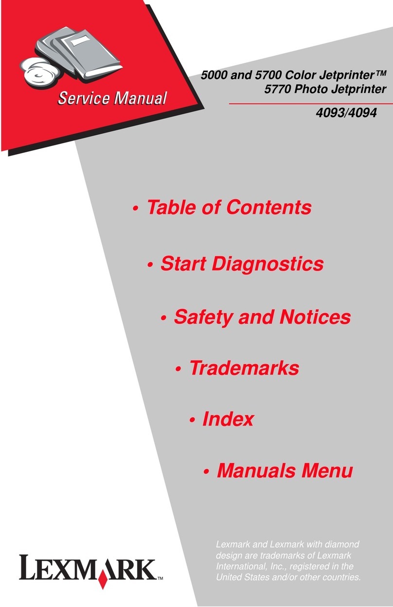 Lexmark 5000 Series Service manual