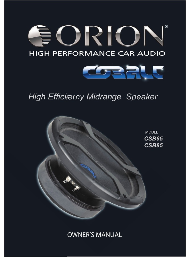 Orion CSB65 owner's manual