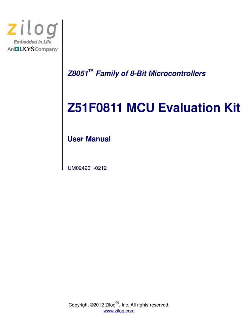 ZiLOG Z51F0811 MCU User manual ZiLOG Z51F0811 MCU User manual