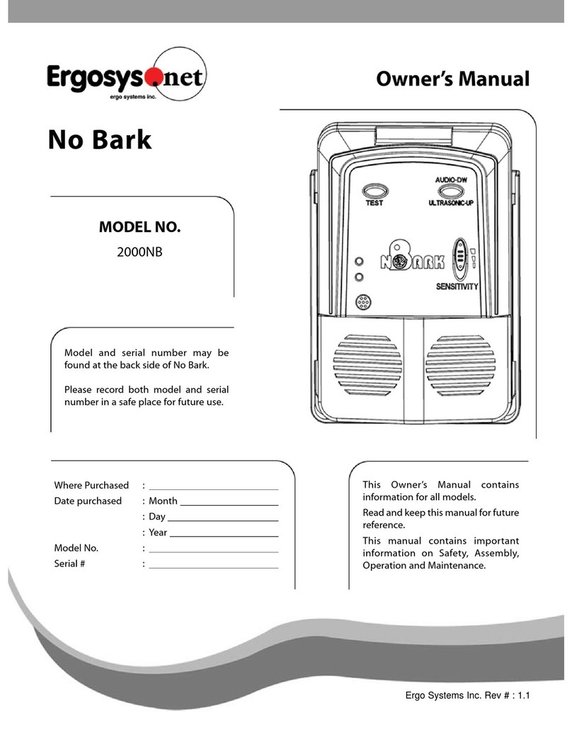 Ergo Systems No Bark User manual
