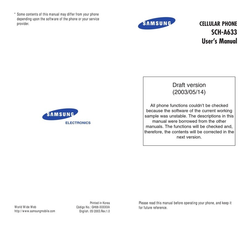 Samsung SCH-A633 User manual