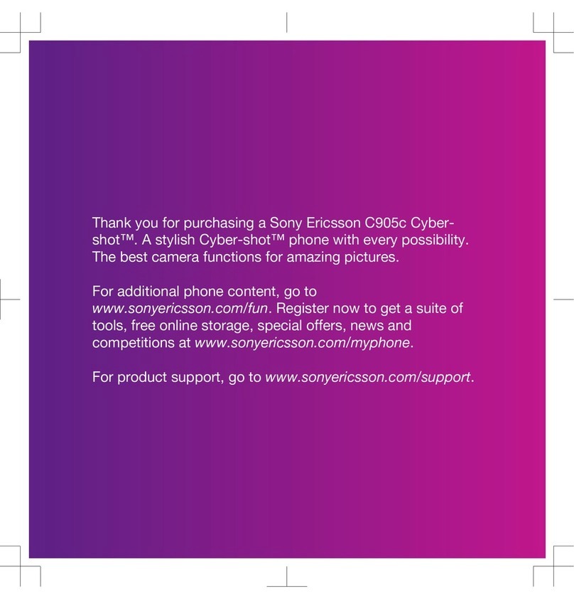 Sony Ericsson C905c Cyber-shot User manual