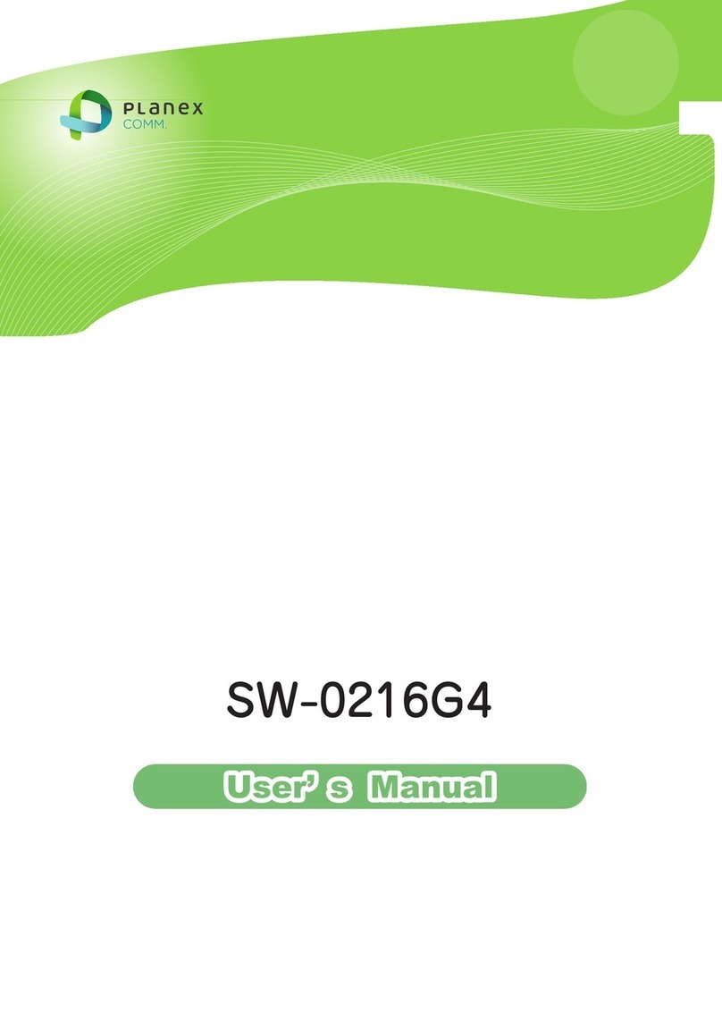 Planex SW-0216G4 User manual