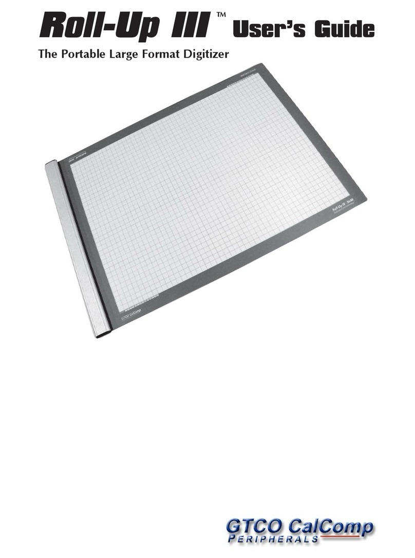 GTCO CalComp Roll-Up III User manual