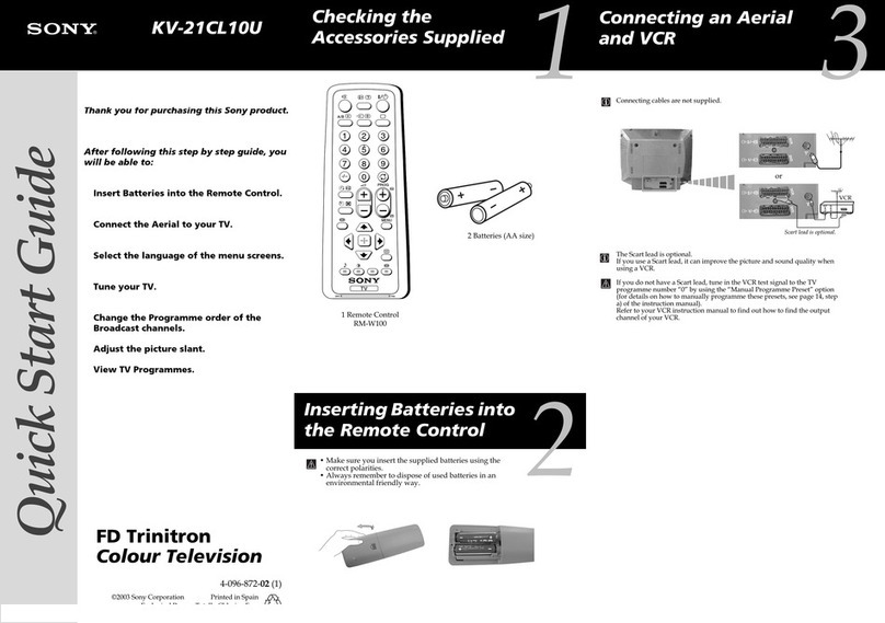 Sony KV-21CL10U User manual