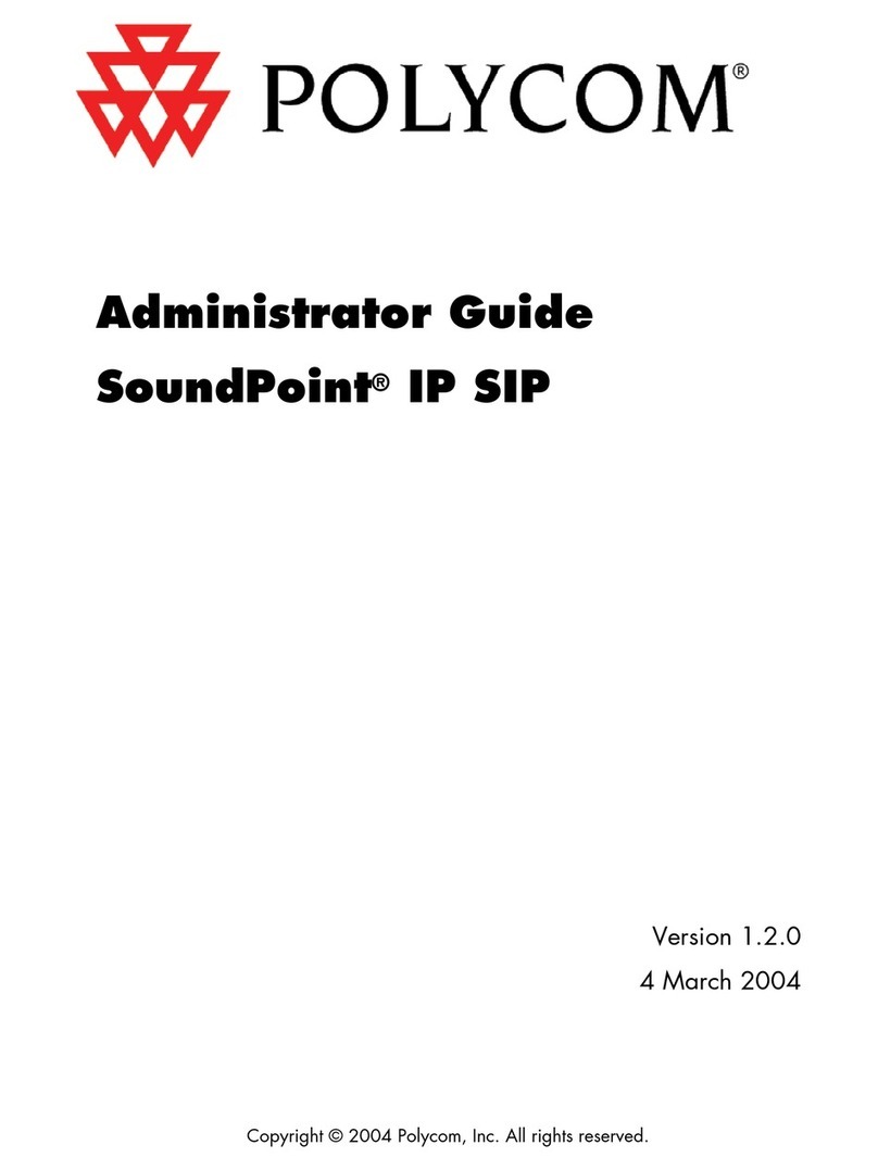 Polycom SoundPoint IP 600 SIP Service manual