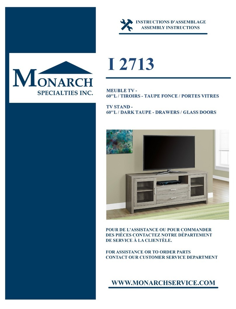 Monarch Specialties I 2713 Assembly instructions