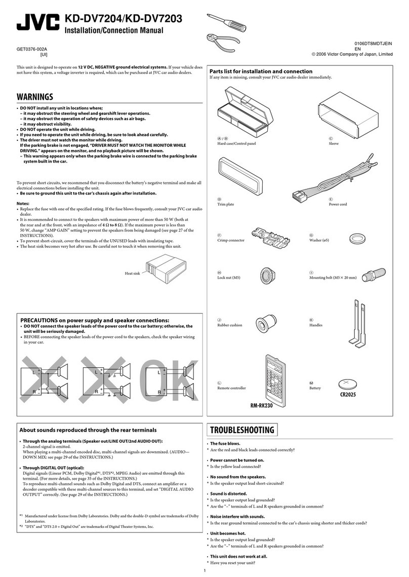 JVC KD-DV7204 Guide JVC KD-DV7204 Guide