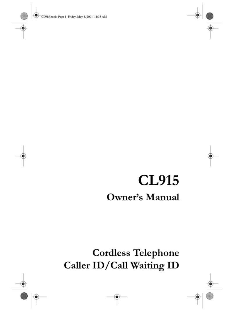 Cidco Communications CL915 owner's manual