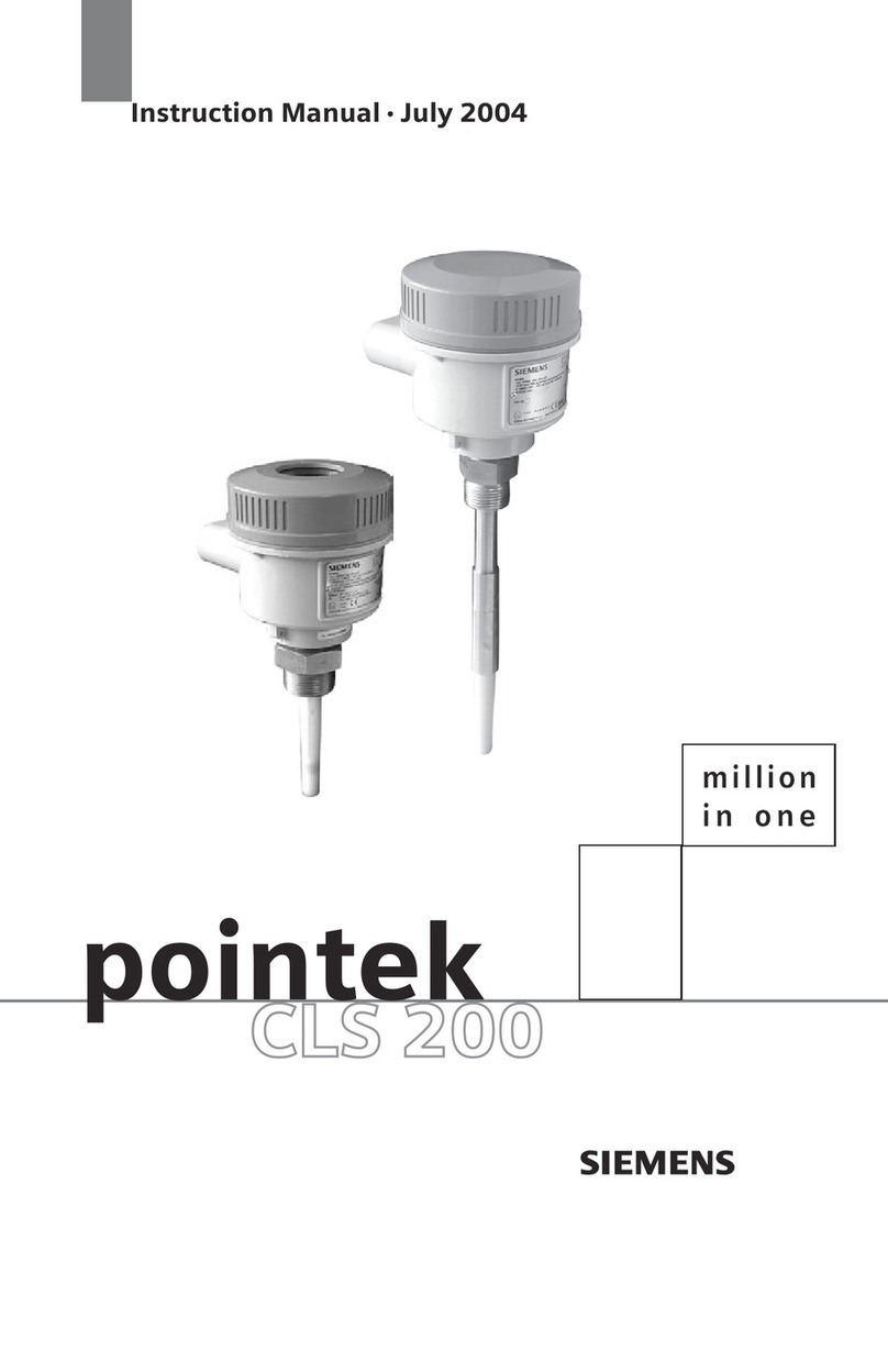 Siemens Pointek CLS200 User manual