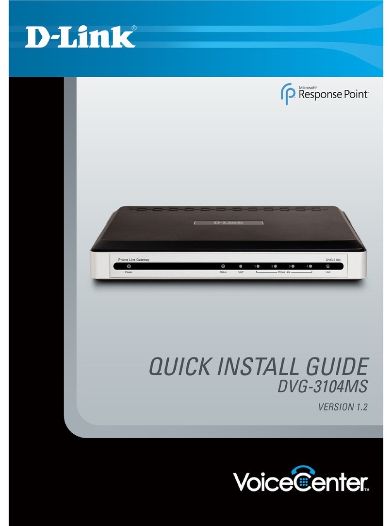 D-Link DVG-3104MS - VoiceCenter PSTN Gateway User manual