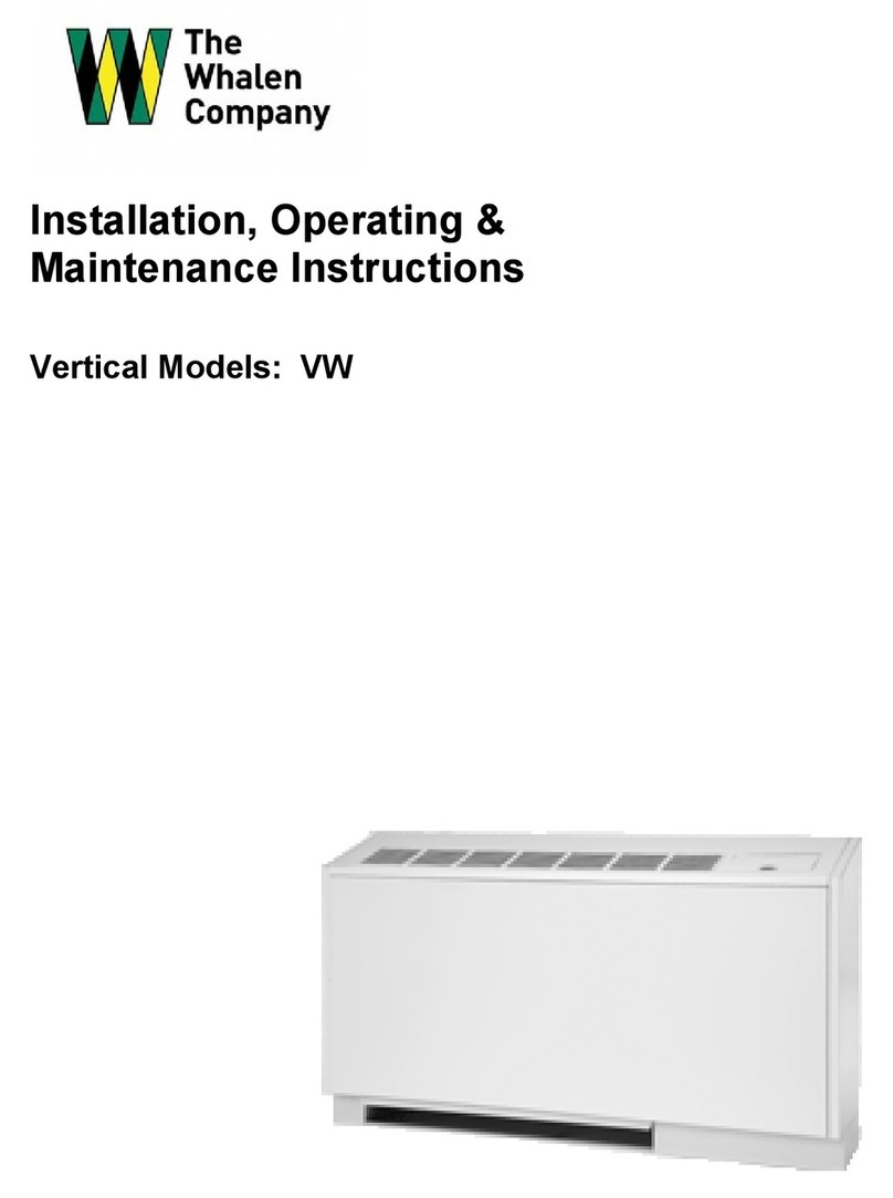 Whalen VW series Installation, operating, & maintenance instructions Whalen VW series Installation, operating, & maintenance instructions