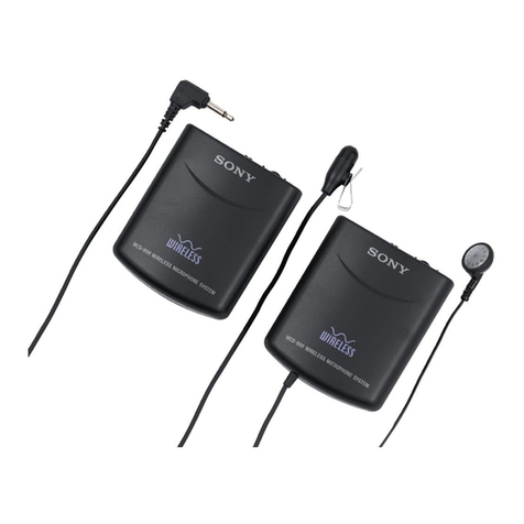 Sony WCS999 - Wireless Camcorder Microphone Service manual