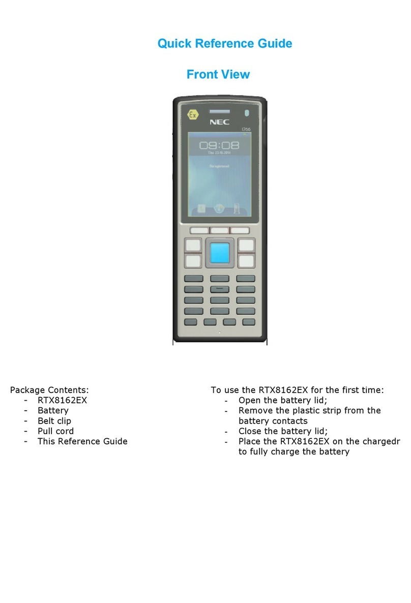 RTX RTX8162EX Quick reference guide
