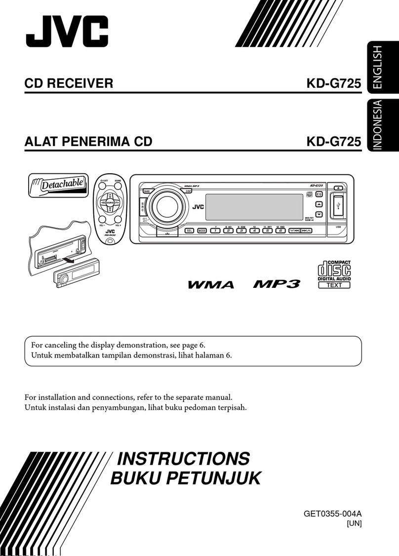 JVC KD-G725 User manual JVC KD-G725 User manual
