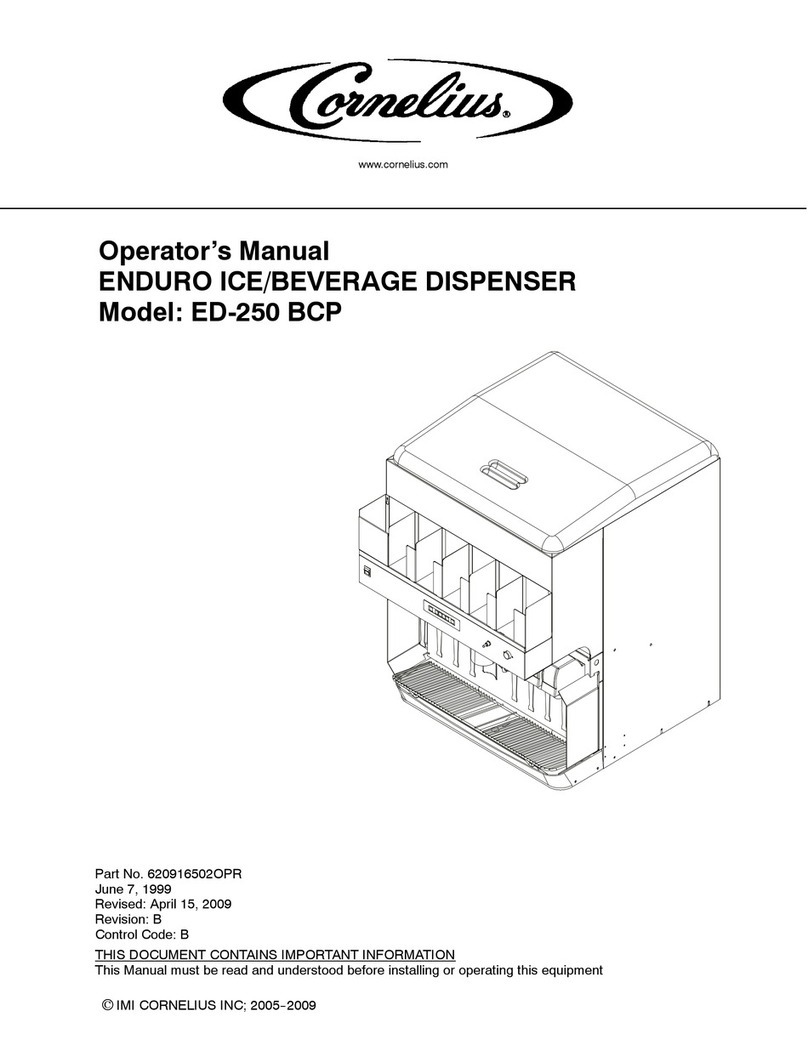 Cornelius Enduro ED-250 BCP User manual