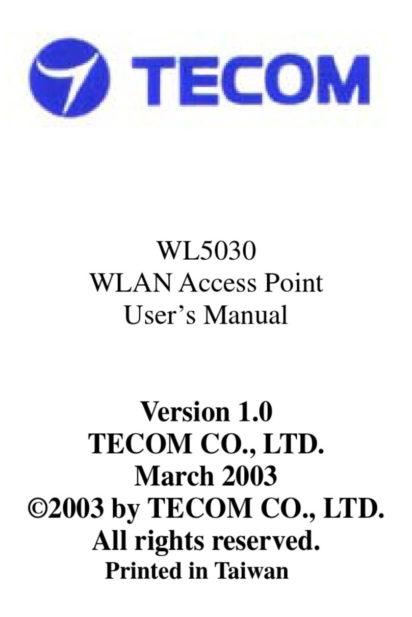 TECOM WL5030 user manual