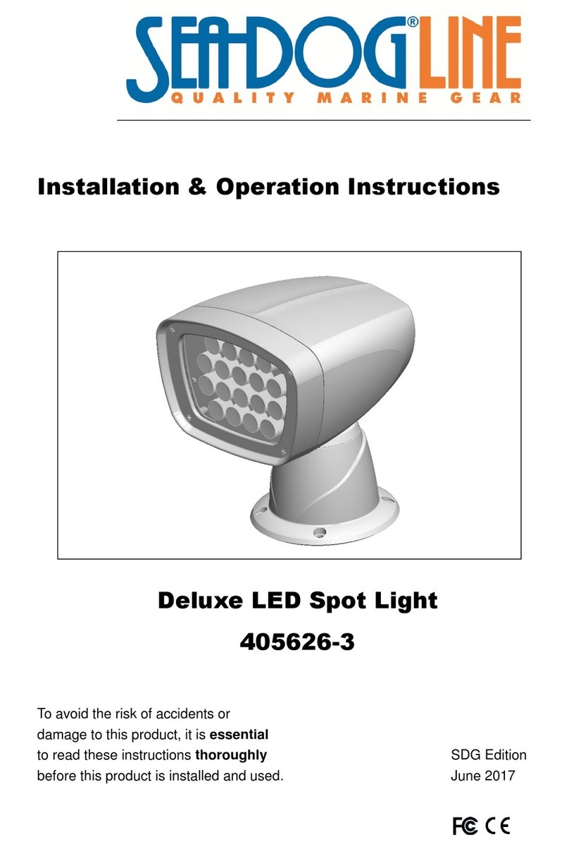 Sea-Dog 405626-3 Installation & operation instructions