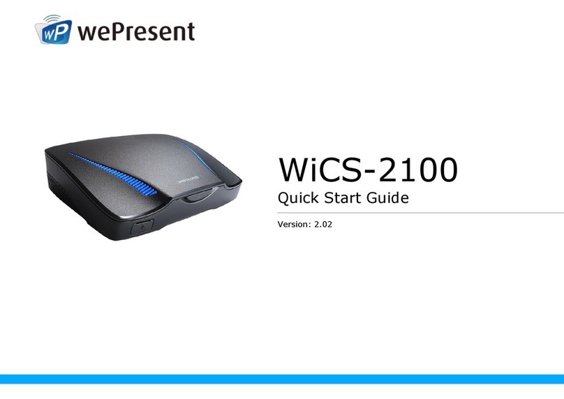 WePresent WiCS-2100 quick start guide