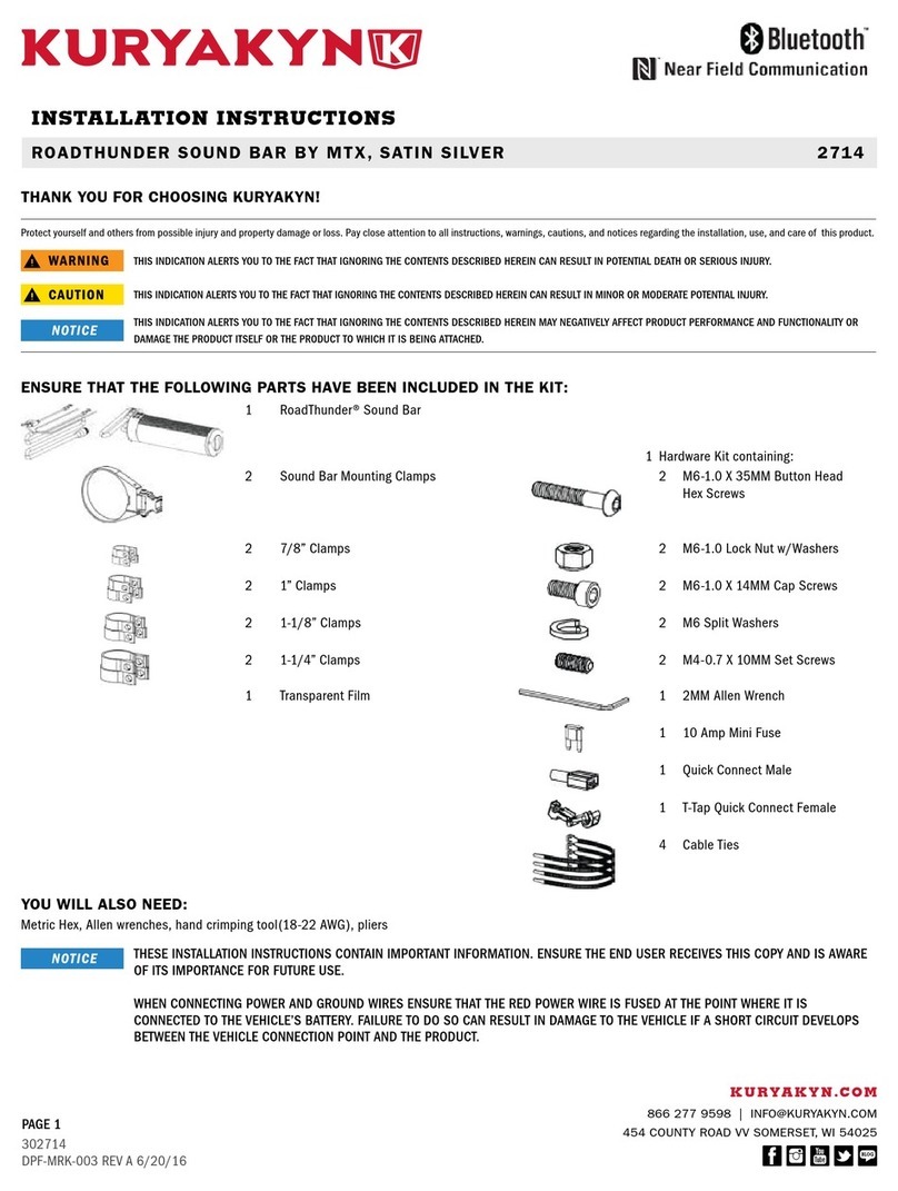 Kuryakyn Road Thunder installation instructions