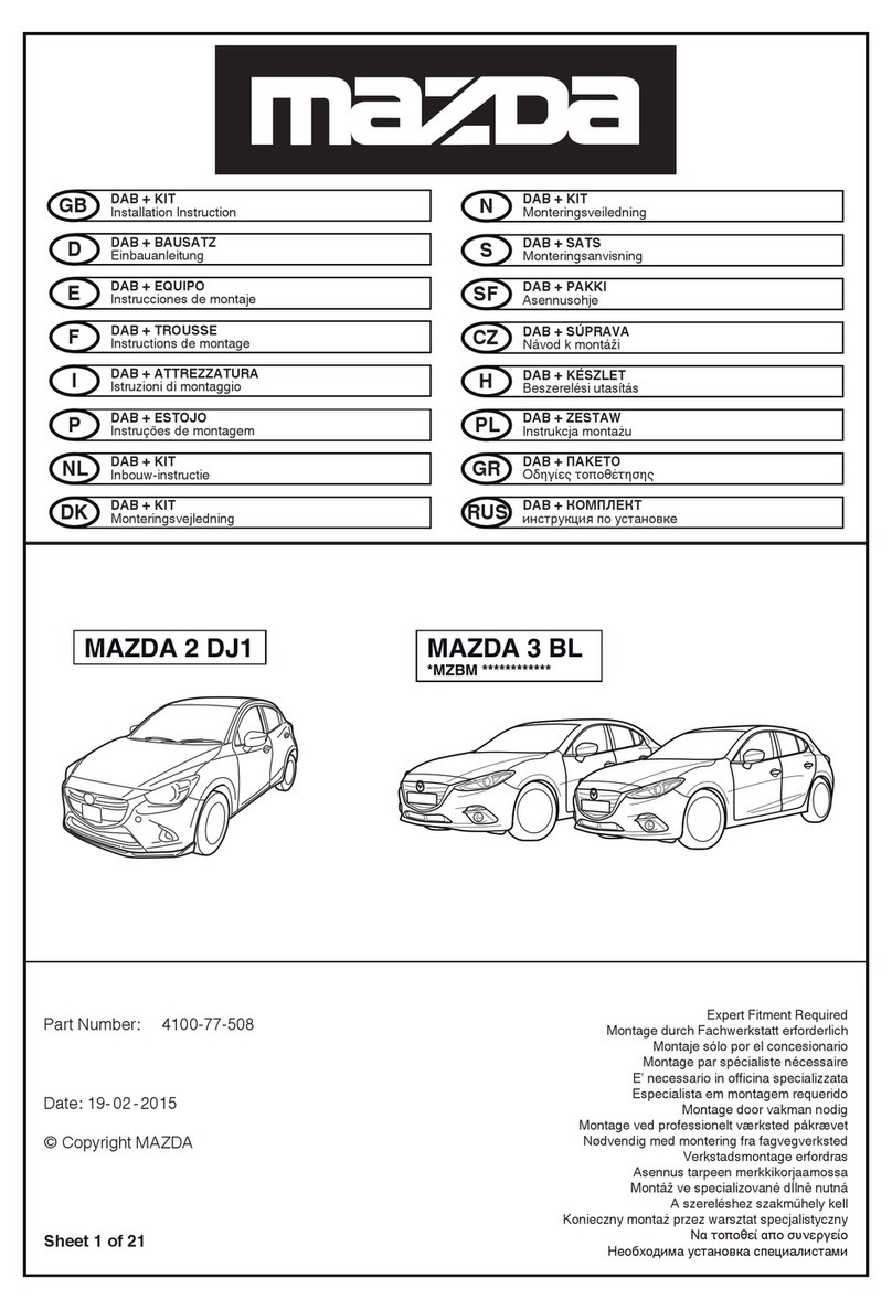 Mazda 2 DJ1 Installation instruction