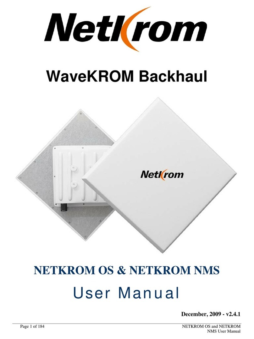 Netkrom WaveKrom Backhaul BH-1000 User manual