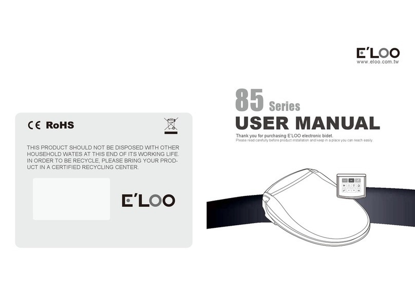E'loo 85 Series Round user manual