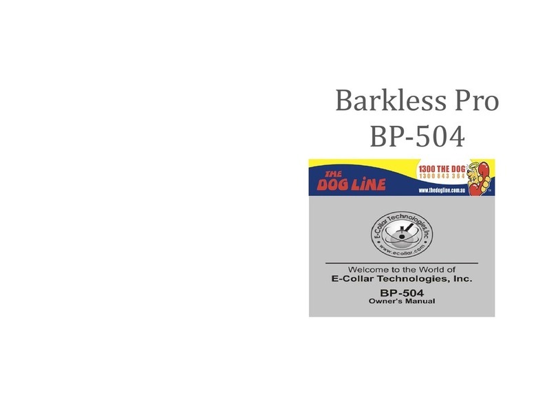 E-Collar Technologies Barkless Pro BP-504 User manual
