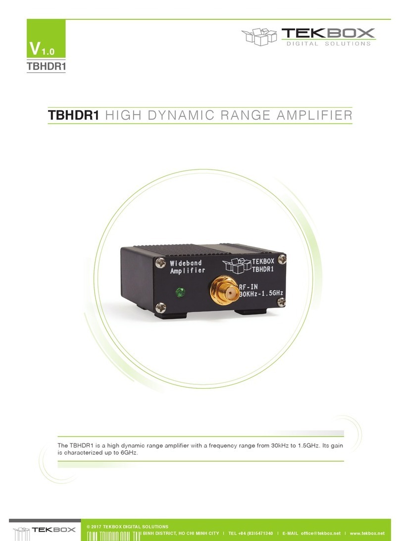 TEKBOX DIGITAL SOLUTIONS TBHDR1 manual