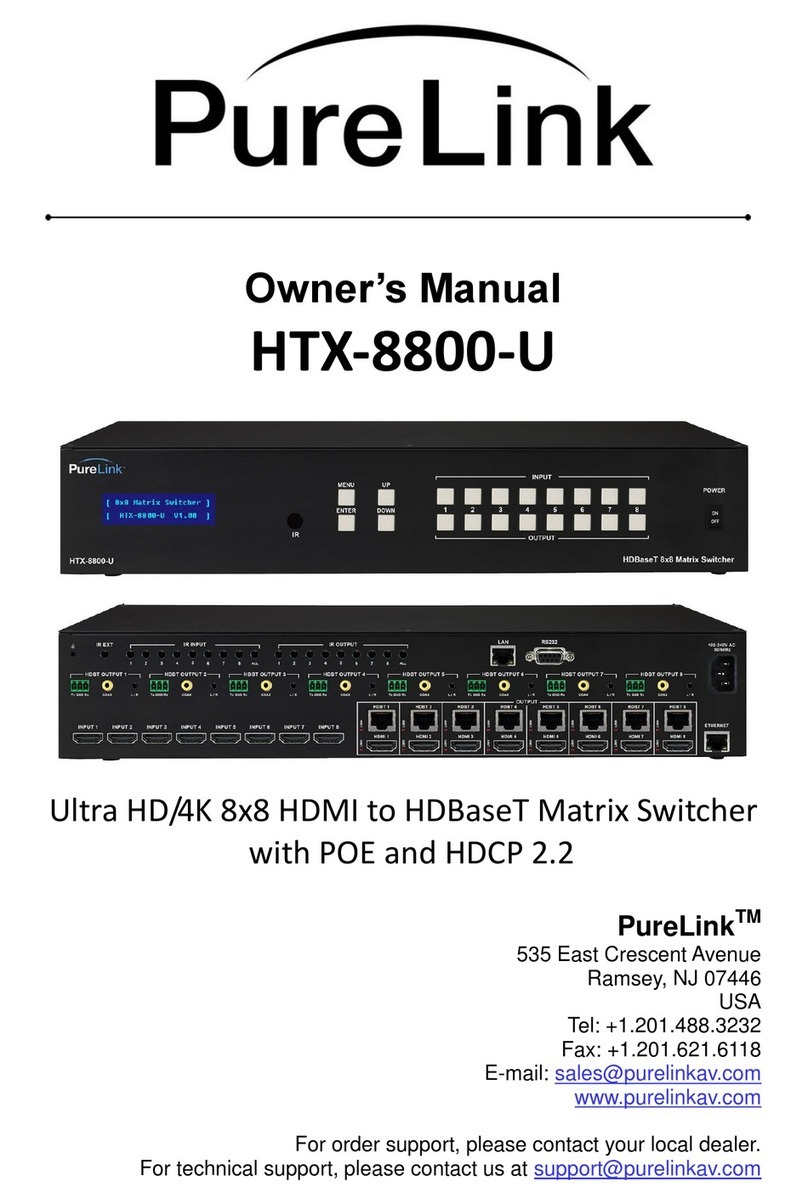 PureLink HTX-8800-U owner's manual