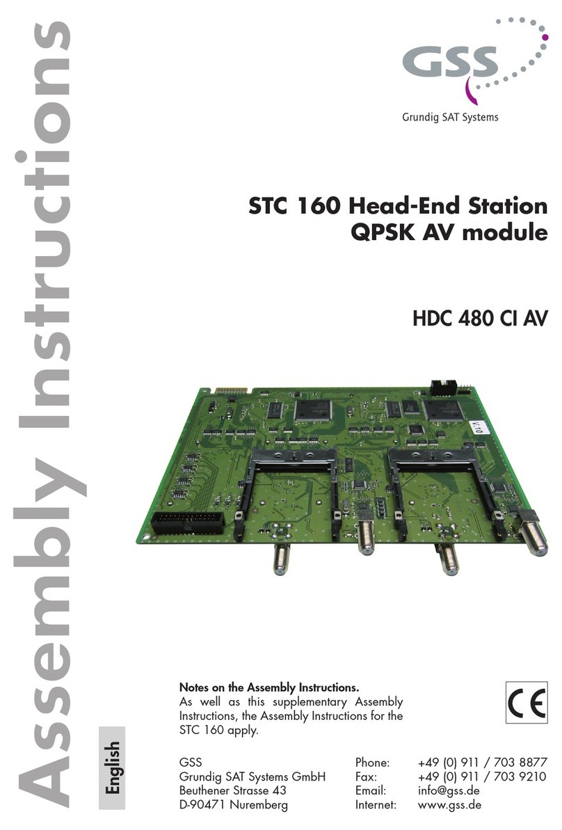 GSS HDC 480 CI AV Assembly instructions