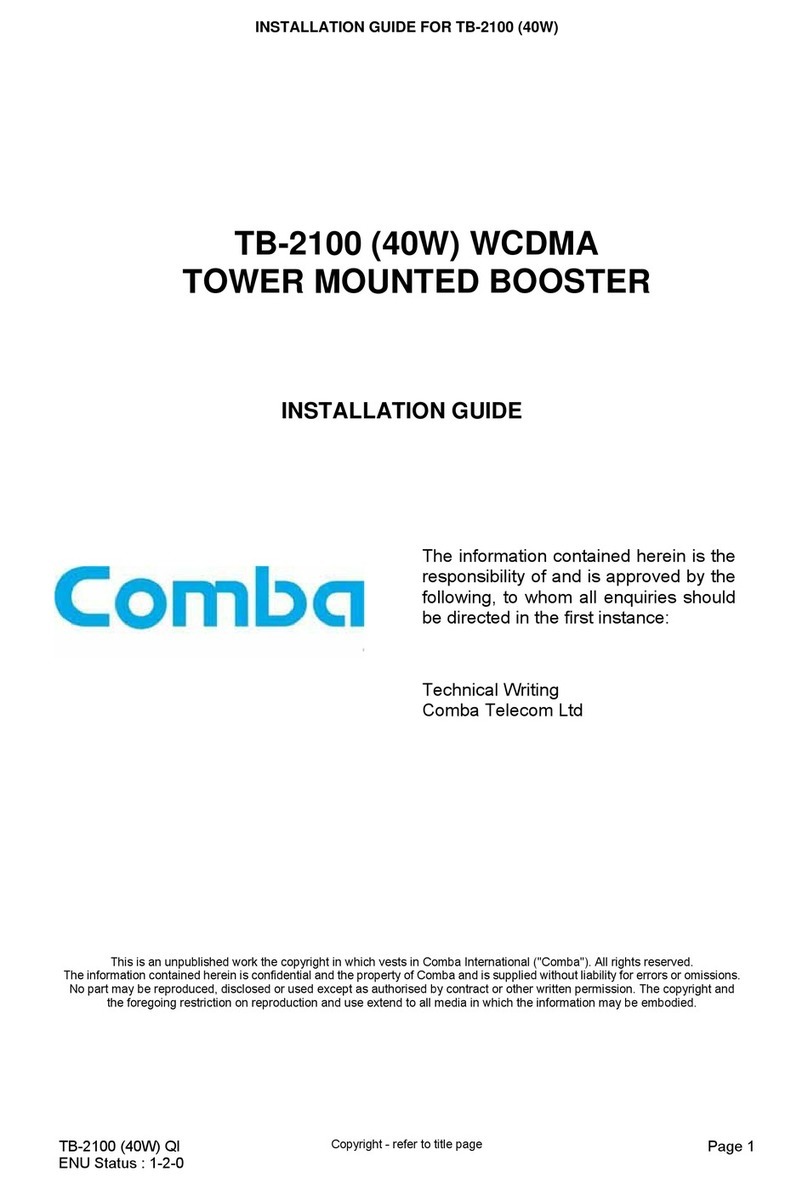 COMBA TB-2100 installation guide