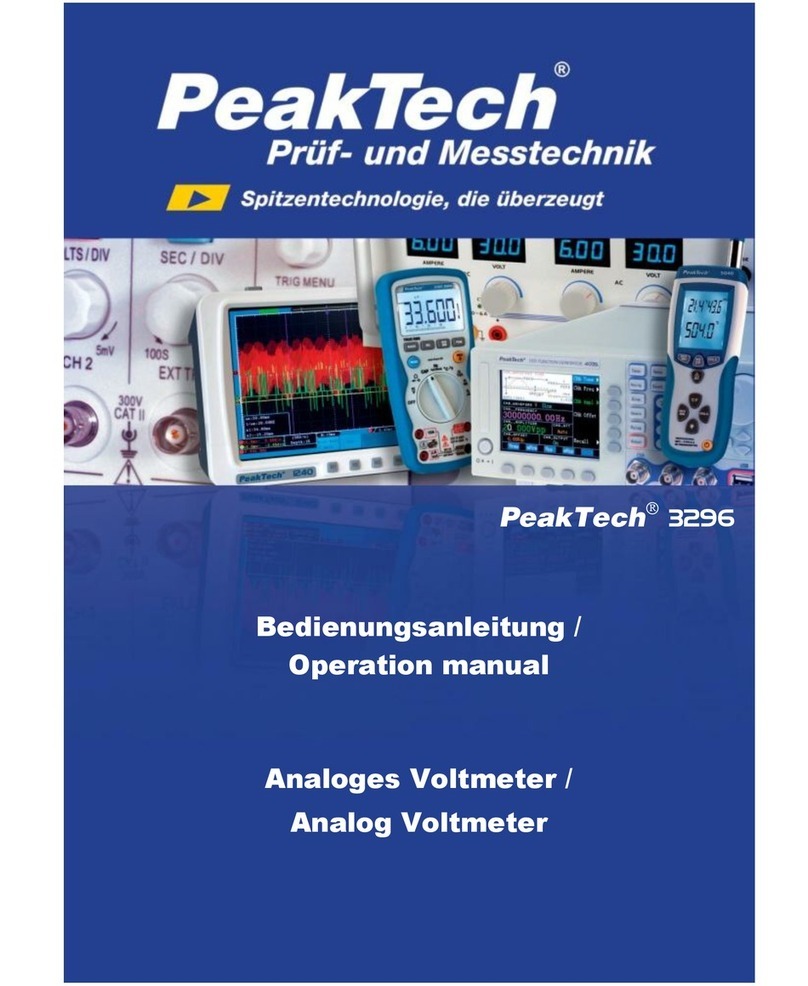 PeakTech 3296 User manual PeakTech 3296 User manual